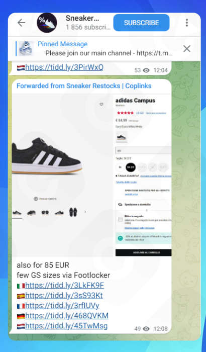 The Sneakers on Sale channel